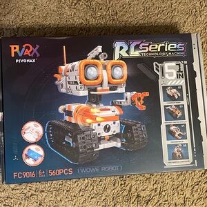 RC Robot Building Kit - Orange and Black